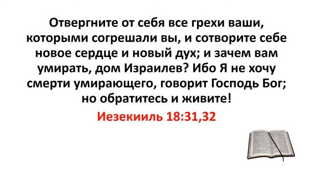 Библия, Ветхий Завет. Иезекииль 18:31,32 смотреть онлайн
