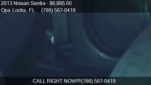 2013 Nissan Sentra for sale in Opa Locka, FL 33054 at Disco смотреть онлайн