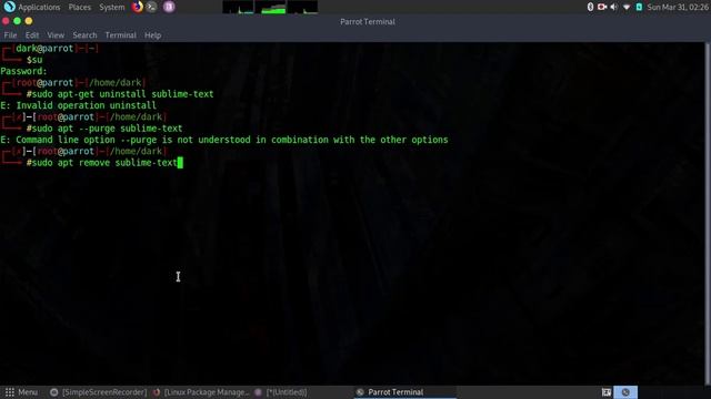 How to completely Uninstall Sublime Text on Parrot os | Linux | Debian смотреть онлайн