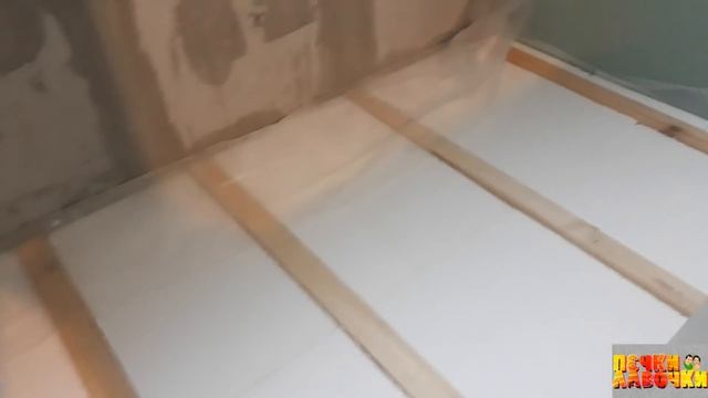 Черновой пол на балконе и лоджии своими руками за 10 минут. Черновой пол под ламинат. Ремонт лоджии смотреть онлайн