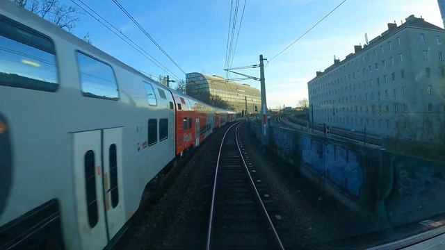 Cab Ride//Führerstandsmitfahrt Rex 1 Wien Meidling-Gänserndorf