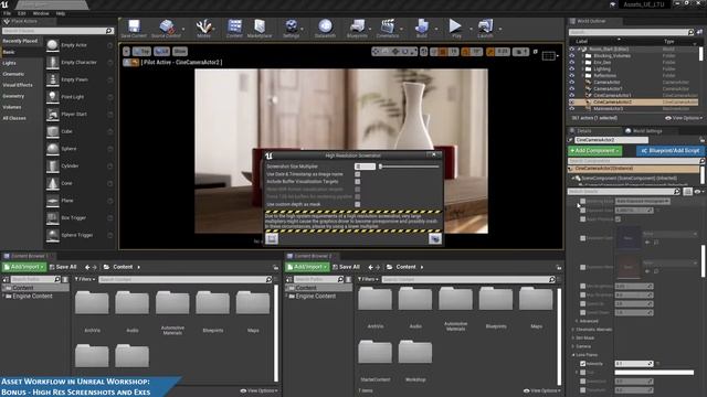 Unreal Engine Render High Resolution Screenshots: Model Preparation Workshop смотреть онлайн