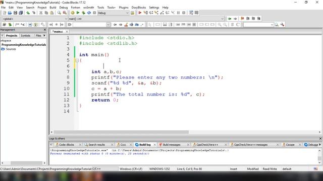 C Programming Tutorial for Beginners 7 - C Input/Output: printf() and scanf() смотреть онлайн
