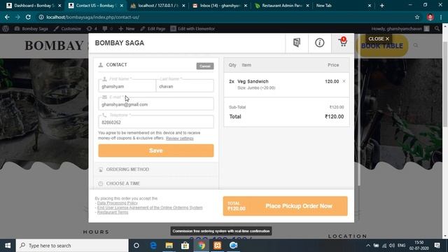 Food Ordering Website Template in Wordpress смотреть онлайн