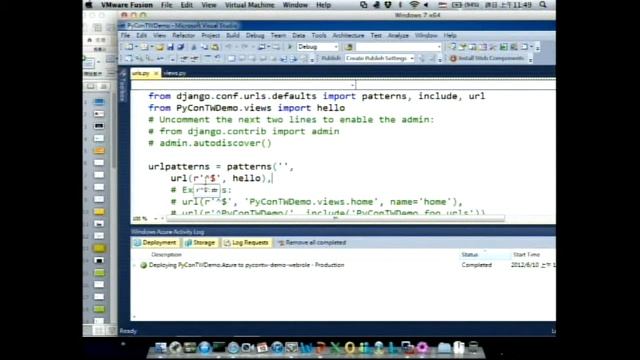 [PyConTW 2012] 在 Windows Azure 上開發 Python 應用 by 上官林傑 (ericsk) смотреть онлайн