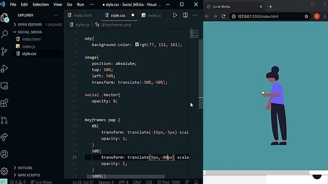 How to use two transform effects together || SVG Animation || 04 смотреть онлайн