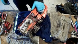 Disassembly of Husqvarna 350 chainsaw for spare parts Бензопила Хускварна 350 на запчасти