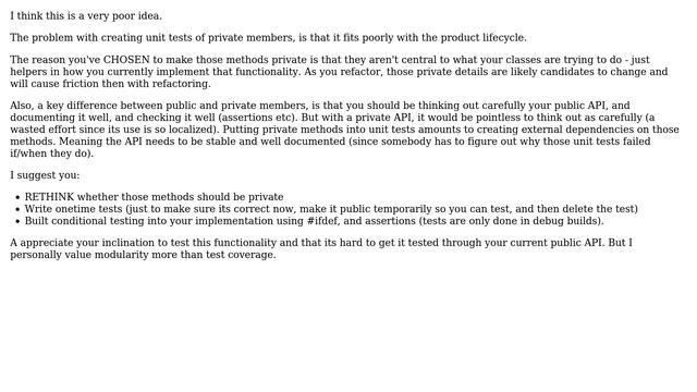 Software Engineering: How to avoid the need to Unit test private methods? (7 Solutions!!) смотреть онлайн