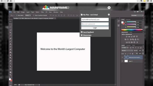 Run Photoshop in a Browser -- Mainframe2 Demo смотреть онлайн