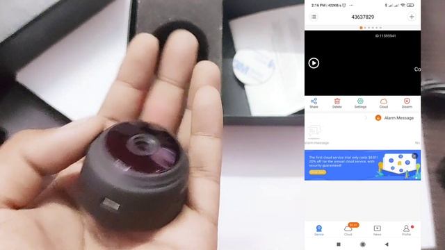 {HINDI}Mini round Wifi magnate hidden camera with night vision! कैसे use करे! How to use & operate смотреть онлайн