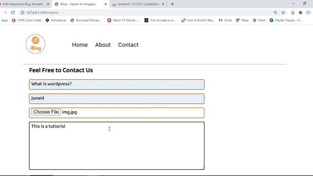 I converted a front-end Blog template to a back-end Blog template using python-flask смотреть онлайн