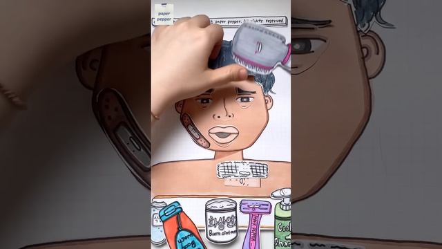 [?paper Diy] Firefighter?? ASMR 구조하고 돌아온 소방관 케어하기! Make Over ?No Music 종이놀이 Paper Pepper