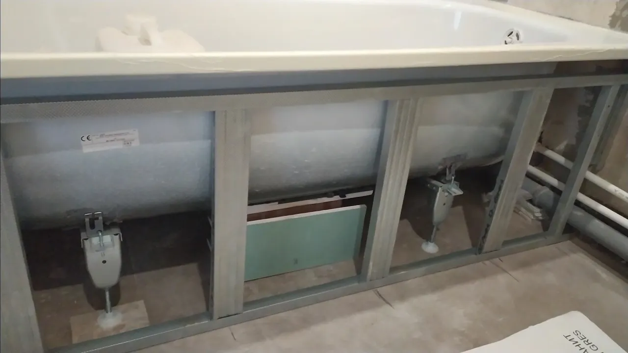 ЭКРАН Для ВАННОЙ Из Гипсокартона. КАК Сделать Самостоятельно смотреть онлайн