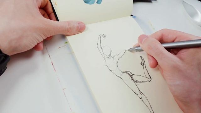 Let's Draw Every Day - Day 167 (ballet dancer) #markers #drawing смотреть онлайн