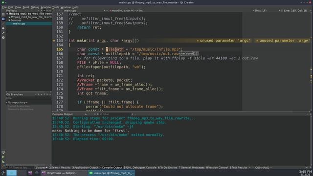 C++11 Demo of FFMpeg atempo filter смотреть онлайн