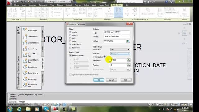 AutoCAD II 25-6 Placing the Attribute смотреть онлайн