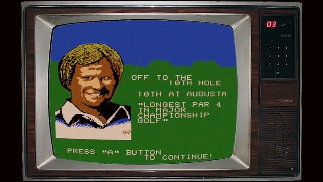 Jack Nicklaus' Greatest 18 Holes of Major Championship Golf by Konami on the NES 1990