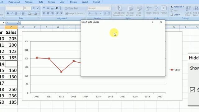 Hidden and Empty Cell Settings , Hidden and Empty Cell Settings in excel, connect line, gap , zero смотреть онлайн