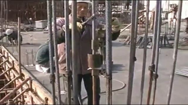 Electroslag pressure welding work | bar welding for column | column rebar welding process смотреть онлайн