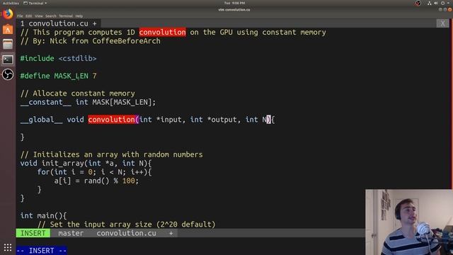 From Scratch: 1D Convolution with Constant Memory in CUDA смотреть онлайн