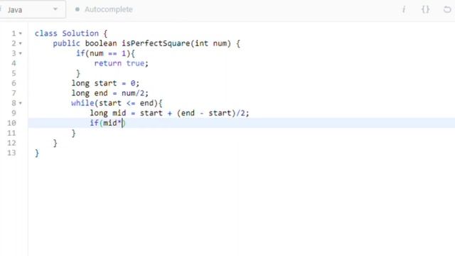 Valid Perfect Square | LeetCode 367 | C++, Java, Python | leetcode 367 java solution | Binary Searc смотреть онлайн