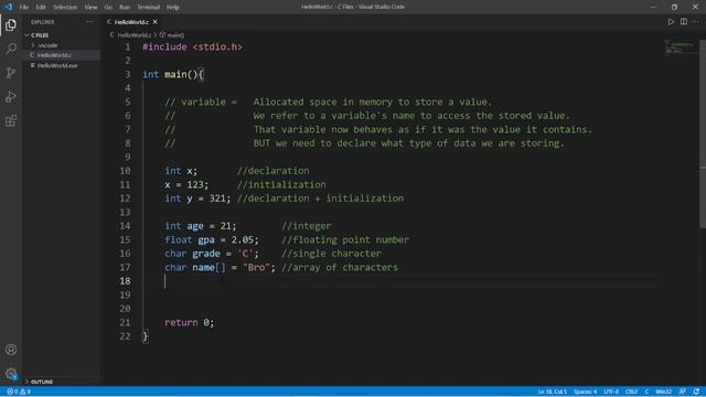 C variables ? смотреть онлайн