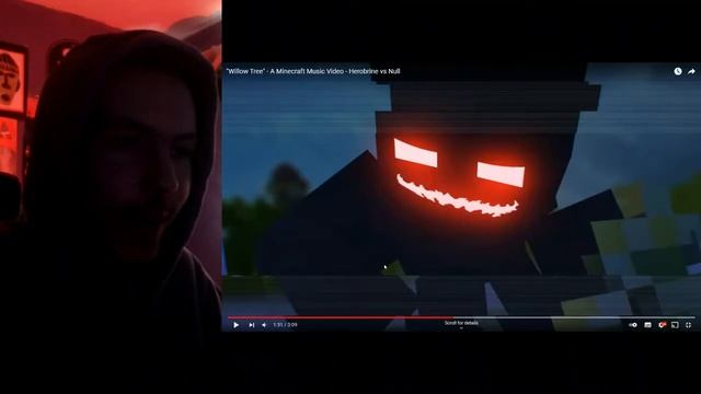 "Willow Tree" - A Minecraft Music Video - Herobrine vs Null - Reaction смотреть онлайн