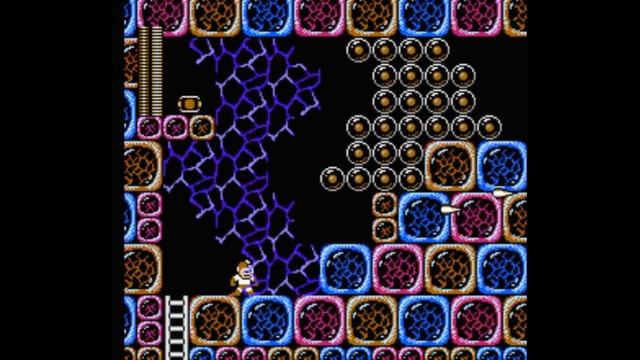 Dendy (Famicom,Nintendo,Nes) 8-bit MegaMan (RockMan) 3 part GeminiMan stage