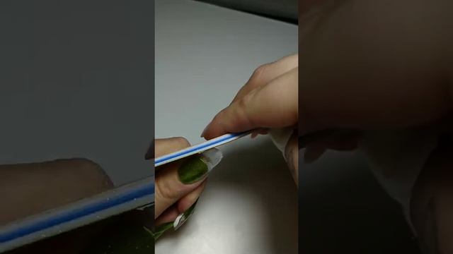 Прозрачный френч. Зеркальная втирка #втирка #френч #ногти #bornpretty #nails