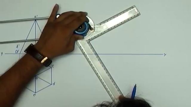 Drawing the Projections of a Hexagonal Pyramid with an Inclined Axis Parallel to the VP! смотреть онлайн
