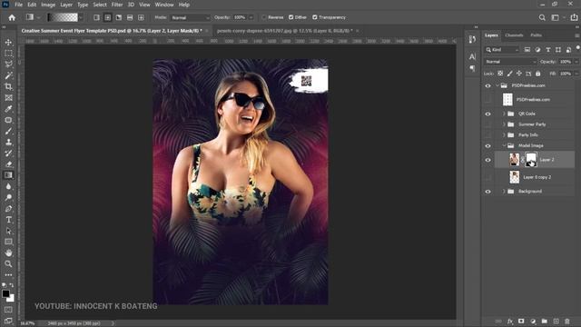How To Beautifully Fade An Image To Any Background In Photoshop! Fading Gradient Effect.