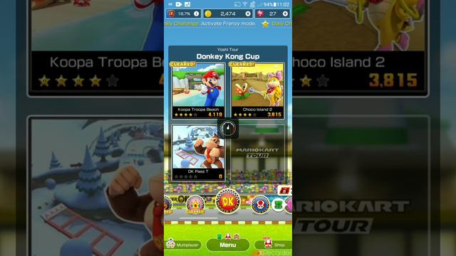 Mario kart Donkey Kong Cup gameplay walkthrough Android смотреть онлайн