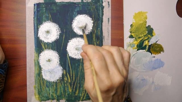 Ночные одуванчики // рисовать просто смотреть онлайн