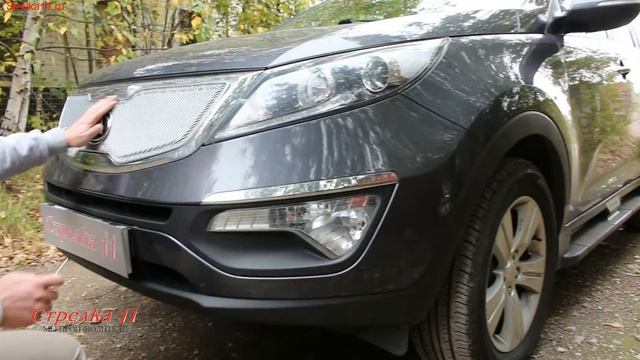 Защита радиатора KIA SPORTAGE III 2010-2014г.в. Optimal (Хром) - strelka11.ru смотреть онлайн