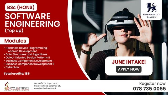 Join June Intake for Software Engineering at Java Institute & Birmingham City University! смотреть онлайн