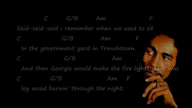 Bob Marley - No Woman No Cry - Chords & Lyrics смотреть онлайн