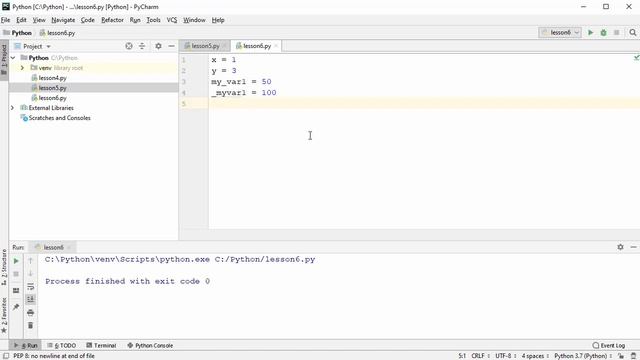 [PYTHON](6) Переменные смотреть онлайн