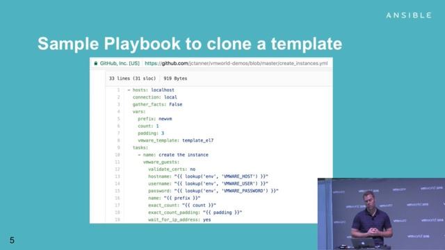 VMworld 2016 Automating VMware infrastructure with @Ansible James Tanner– смотреть онлайн