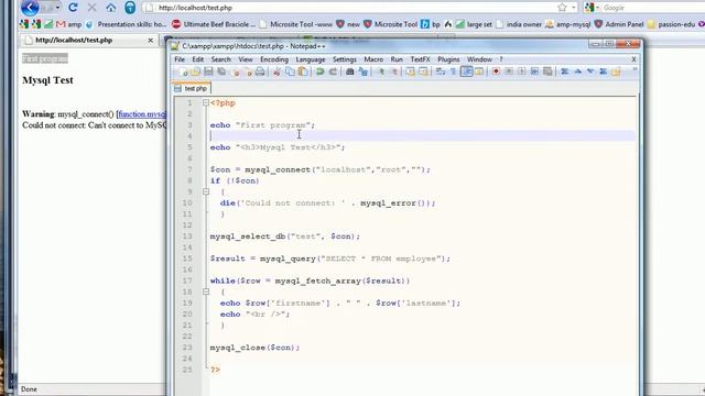 Install PHP Tutorial 3 XAMPP part 3 смотреть онлайн