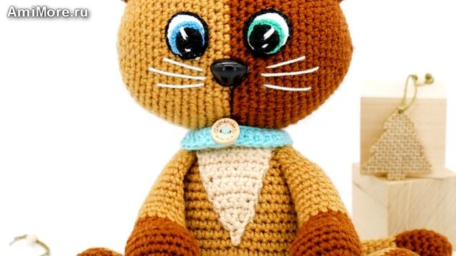 Амигуруми: схема Двухцветный котёнок. Игрушки вязаные крючком - Free crochet patterns. смотреть онлайн