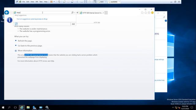 How to Fix the Server Error in ECP Application or HTTP 500 Internet Server Error in Exchange 2016 смотреть онлайн