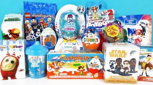 15 Киндер Сюрпризов, Unboxing Kinder Surprise МСТИТЕЛИ, LEGO Disney, My little pony,PG Masks,MARVEL