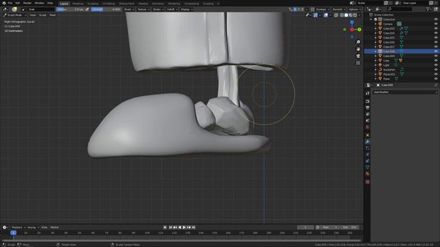 Sculpting Sans From Undertale In 3D | Blender 2.8 | Sculpt January Day 7