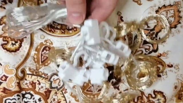 Новогодняя гирлянда на окно распаковка смотреть онлайн