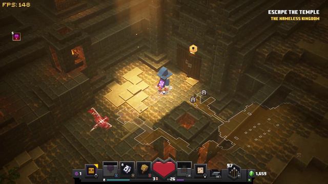 Defeating the Nameless One in Minecraft Dungeons смотреть онлайн