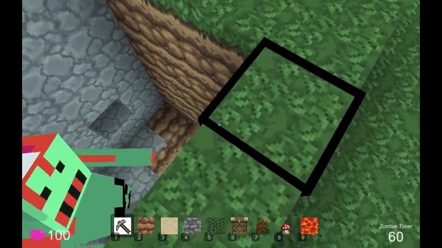 Zombie Miner Game - Minecraft with ZOMBIES! смотреть онлайн