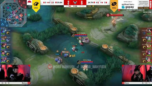 ONIC ESPORT VS RRQ HOSHI GAME 2 MPL ID S 13 | ALBERT MANIAC!! - Mobile Legends