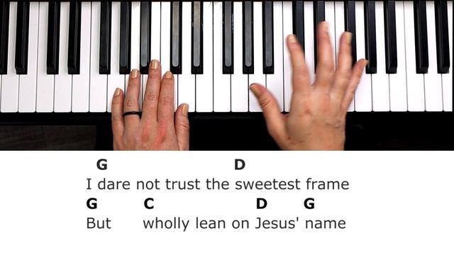 The Solid Rock -Edward Mote | William Batchelder Bradbury (Key of G)//EASY Piano Tutorial смотреть онлайн