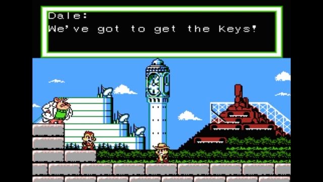 Dendy (Famicom,Nintendo,Nes) 8-bit Chip & Dale 2 часть уровень 6