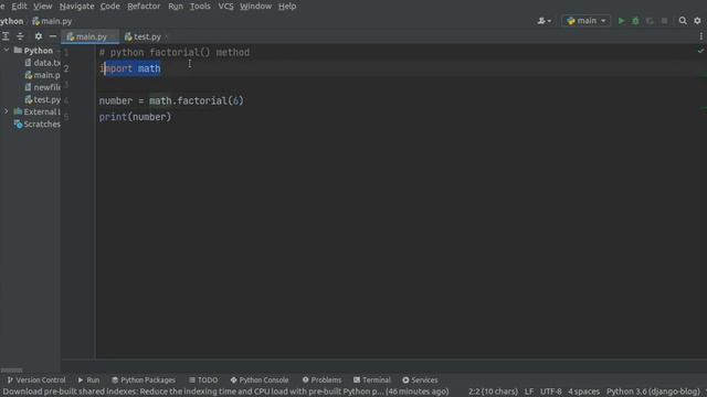 factorial ( ) method in Python #python #pythonforbeginners смотреть онлайн